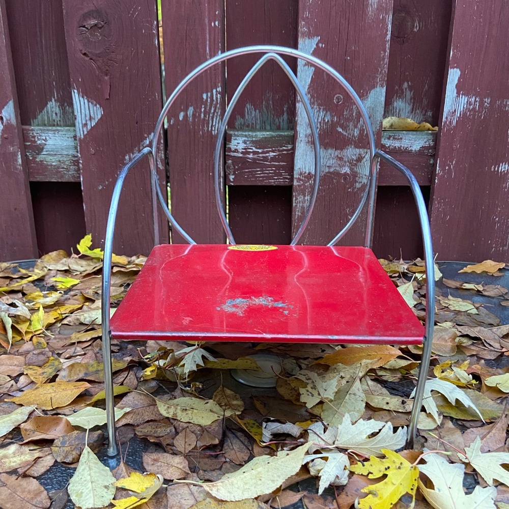 Mid Century Chrome Jack and Jill Kiddie Chair